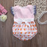 Newborn Baby Girl Bodysuit Clothes Cute Bebes Lace Flower Infant Kids Body Clothing Sunsuit 0-12M