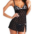 Rose Floral Printing Women Nightgowns Summer Nightdress Sheer Chemises Nightshirt Lace Sleepwear Sexy Nightwear Lace Nightie
