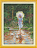 Joy Sunday Umbrella girl DMC Counted Chinese Cross Stitch Kits printed Cross-stitch set Embroidery Needlework