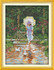 Joy Sunday Umbrella girl DMC Counted Chinese Cross Stitch Kits printed Cross-stitch set Embroidery Needlework