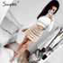 Simplee Sexy pockets leather suede pencil skirts women bottom Bodycon zipper short mini skirt High waist black skirt 2017