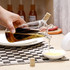 ELETON Kitchen supplies glass olive oil bottle kitchen cruet oil and vinegar bottle double oiler bottle stopper glass jar