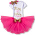 Baby Girl 1st Birthday Dress Outfits Sets Little Girl Party Wear Tutu Newborn Baby Girl Infant Clothing Sets Kids Tull Costume
