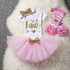 Baby Girl 1st Birthday Outfit Baby Clothing Brand Baby Clothes Dresses Toddler Girl Baptism Tutu Clothes One Year Bebes Roupas