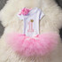 Baby Girl 1st Birthday Outfit Baby Clothing Brand Baby Clothes Dresses Toddler Girl Baptism Tutu Clothes One Year Bebes Roupas