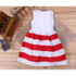 Baby Dresses 2017 Cute Princess Party Wedding Girls Dress Sleeveless Flower Striped Toddler Infant Tutu Dress Baby Girl Clothing