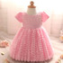 Baby Dress For Girl Children's Costume For Kids Party Wear Lace Christening Gowns Baptism Clothes Girl First Birthday Outfits