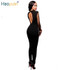 Autumn Long Sleeve Rompers Womens Jumpsuit One Pieces Full Backless Bodysuits Combinaison Femme Black Sexy Bodycon Jumpsuits