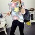 ArtSu New 2017 Women Spring Autumn Long Sleeve Casual Sweatshirts Women Cute Print Hoodies Moleton Feminine Oversize EPHO80045
