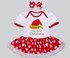 Baby Girls 2017 Christmas Newborn Infant Santa Claus Dress + Headband Costume Xmas Clothes 1 New Year Dress
