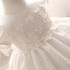 Baby Girl White Wedding Dress Infant Princess Party Dresses Girl 1 Year Birthday Outfits Newborn Toddler Lace Christening Gowns