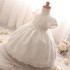 Baby Girl White Wedding Dress Infant Princess Party Dresses Girl 1 Year Birthday Outfits Newborn Toddler Lace Christening Gowns