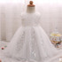 Baby Girl Wedding Dress Summer Brand Infant Princess Little Girls 1 Year Birthday Party Dress Newborn Toddler Christening Gowns