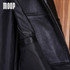 Glossy black genuine leather jackets and coats men heavyweight lambskin hooded motorcycle biker jacket veste cuir homm LT821