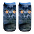3D Printed Decoration Animal Women Socks Casual Cute Cat Unisex Low Cut Ankle Sock Novel Style Moistureproof Sokken Socks Meias
