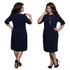 5XL 6XL Large Size 2017 Summer Dress Big Size Printed Dress Blue Red Green Straight Dresses Plus Size Women Clothing Vestidos
