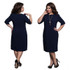 5XL 6XL Large Size 2017 Summer Dress Big Size Printed Dress Blue Red Green Straight Dresses Plus Size Women Clothing Vestidos