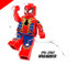 Single Sale PG350 Super Heroes Iron Spider-Man Spiderman Deadpool Dolls Bricks Building Blocks Children Toys Christmas Gift