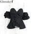 Glamaker Sexy off shoulder ruffle blouse shirt Fitness elegant  backless blouse blusas Spring slim beach women tops