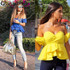 Glamaker Sexy off shoulder ruffle blouse shirt Fitness elegant  backless blouse blusas Spring slim beach women tops