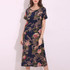 2018 Summer Pregnant Women Mid-calf Dress Vestidos Casual Loose Short Sleeve Vintage Printed Plus Size Maternity Clothings 5XL