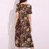 2018 Summer Pregnant Women Mid-calf Dress Vestidos Casual Loose Short Sleeve Vintage Printed Plus Size Maternity Clothings 5XL