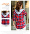 New 2018 Spring Women Shirt Fashion Plaid Hooded Shirt Flannel Shirt Long Sleeve Women Blouses Shirt Cotton Blusas British style