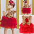 2017 Baby Flower Girl Sequins Sleevless Dress Bow Tulle Tutu Party Formal Dresses Christmas Dress Costume