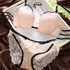 DeRuiLaDy Sexy Lace Women Bra Sets White Black Adjustment Type Bra And Panty Diamond-lingerie Set Push Up Underwear Bras Set