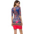 Autumn Vintage Dress 2017 New Fashion Pencil Tribal Print Dress Women Elegant Bodycon Women Dresses Short Sheath Ladies Vestidos
