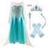 2018 Fashion Custom Anna Elsa Girls Girl Dresses Princess Dress Kids Party Vestidos Baby Children Cosplay Dress Wedding Clothing