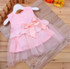 2017 Cute Brand Baby Dress Princess Wedding Party Lace Flower Baby Girls Dresses Sleeveless Newborn Infant Girl Dress 9 colors