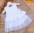 2017 Cute Brand Baby Dress Princess Wedding Party Lace Flower Baby Girls Dresses Sleeveless Newborn Infant Girl Dress 9 colors