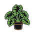 Monstera Plant Illuminate Enamel Pin