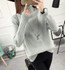 Autumn Winter Turtleneck Sweater Women 2017 New Design Green Thick Tricot Women Sweater And Pullover Female Jumper Tops LU405