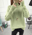 Autumn Winter Turtleneck Sweater Women 2017 New Design Green Thick Tricot Women Sweater And Pullover Female Jumper Tops LU405