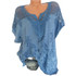 Laamei Women Lace Patchwork Blouse Shirt Casual Tops Sexy Short Sleeve White Blouse Ladies Summer Hollow Out Elegant Blouses
