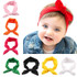 Children Turban Knitted Knot Hair Baby Printing Knot Headbands Bands Girls Ribbon Elasticity Hair Accessories Headwear Headdress