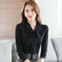 2016 Autumn OL elegant bow slim shirt women's long sleeve Formal chiffon blouse office ladies plus size fashion tops work wear
