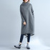ARCSINX Plus Size Women BTS 2017 Autumn Winter Fleece Warm Women Hoodies Oversized Turtleneck Black Femlae Long Sweatshirts
