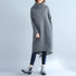 ARCSINX Plus Size Women BTS 2017 Autumn Winter Fleece Warm Women Hoodies Oversized Turtleneck Black Femlae Long Sweatshirts