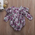 Baby Clothing Newborn Baby Girls Infant Kids Clothes Ruffles Floral Romper Jumpsuit Outfits Sunsuit Clothing 0-24M