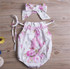 Baby Clothing Newborn Baby Girl Tassel Jumpsuit Romper + Headband Outfits 2pcs Baby Sunsuit Clothing