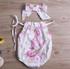 Baby Clothing Newborn Baby Girl Tassel Jumpsuit Romper + Headband Outfits 2pcs Baby Sunsuit Clothing