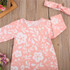 Baby Clothing Infant Baby Girls Floral Bodysuit Jumpsuit +Headband Outfits Clothes 0-24M 2pcs Clothing Set