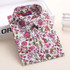 Dioufond Floral Print Shirt Turn-down Collar Women Shirts casual Long Sleeve Blouse Cotton Female Clothes Plus Size Women Tops