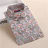 Dioufond Floral Print Shirt Turn-down Collar Women Shirts casual Long Sleeve Blouse Cotton Female Clothes Plus Size Women Tops
