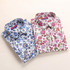 Dioufond Floral Print Shirt Turn-down Collar Women Shirts casual Long Sleeve Blouse Cotton Female Clothes Plus Size Women Tops