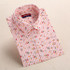 Dioufond Floral Print Shirt Turn-down Collar Women Shirts casual Long Sleeve Blouse Cotton Female Clothes Plus Size Women Tops