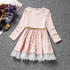 Ai Meng Baby Winter Dress For Girl Long Sleeve Bow Princess Girls School Dresses Polka Dot Toddler Girls Clothes Baby Clothing